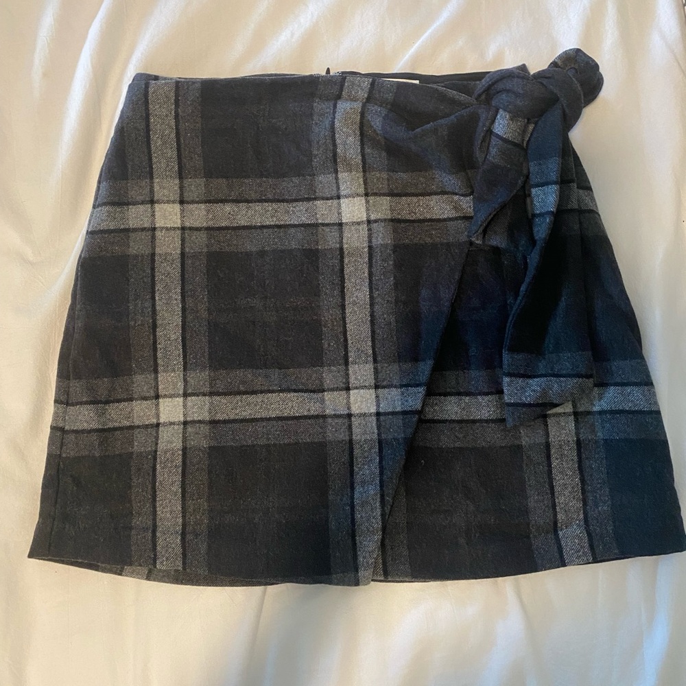 Aritzia Wilfred Plaid Wool Skirt